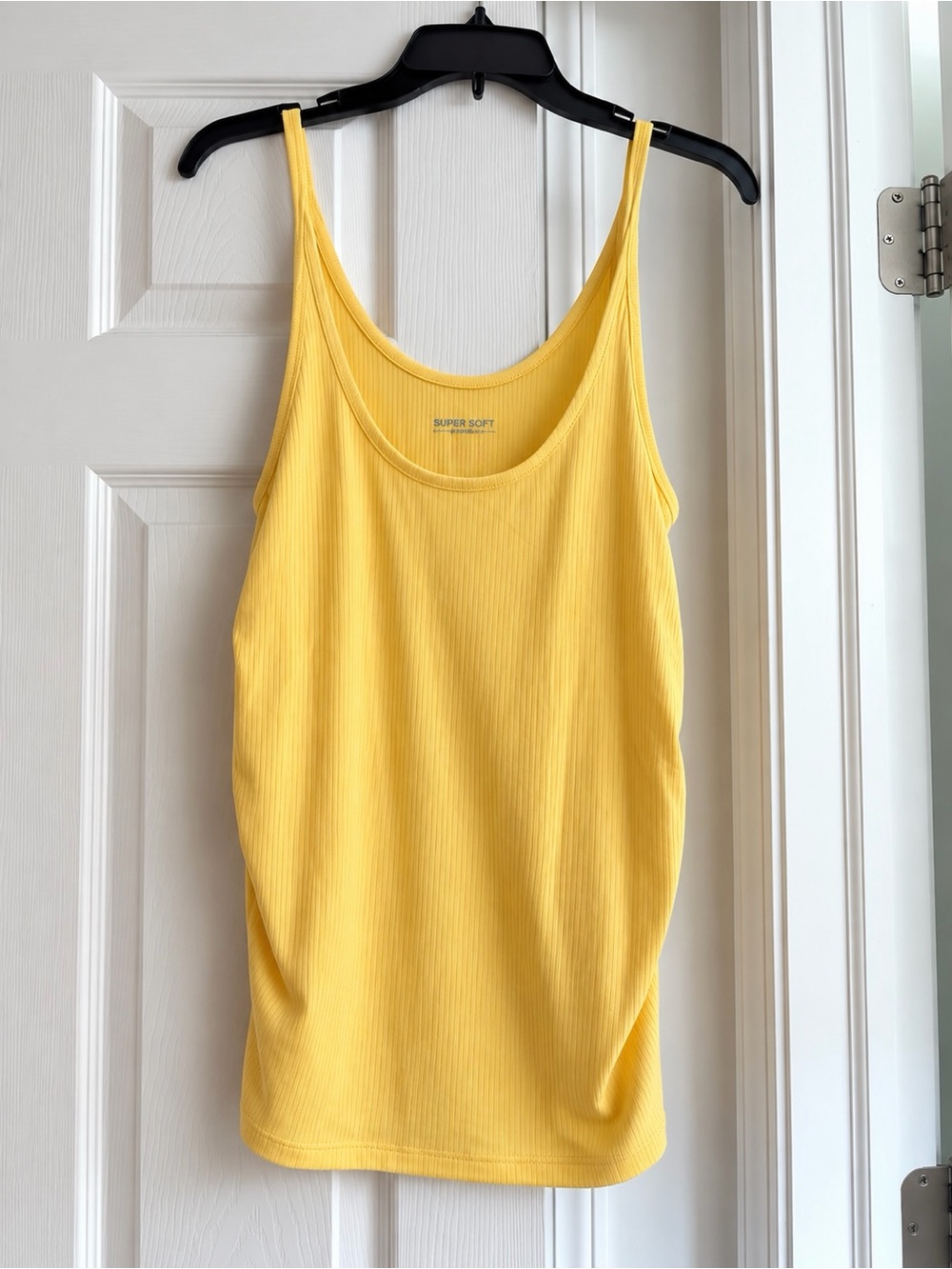 torrid Yellow Ribbed Scoop Tank